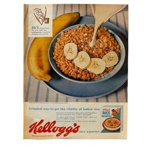 Vintage 1962 Kellogg's Rice Krispies Cereal Advertisement Print Ad READ